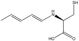 PENTA-1,3-DIENYL-S-CYSTEINE 구조식 이미지