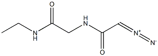 ACETAMIDE,2-(DIAZOACETAMINO)-N-ETHYL- Structure