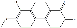 7,8-DIMETHOXY-1,2-PHENANTHRENEQUINONE Structure