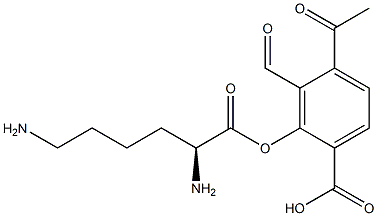 ACETYLSALICYLICACIDDL-LYSINE 구조식 이미지