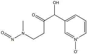 4-(METHYL-NITROSAMINO)-1-(3-PYRIDYL)-1-BUTANOLN-OXIDE Structure