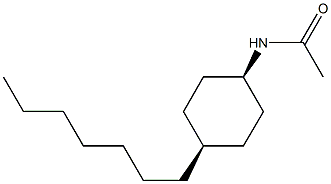 CIS-N-ACETYL-4-N-HEPTYLCYCLOHEXYLAMINE Structure