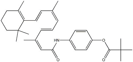 N-(4-PIVALOYLOXYPHENYL)RETINAMIDE Structure