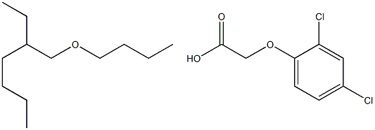 2,4-D2-ETHYLHEXYLBUTYLETHERESTER 구조식 이미지