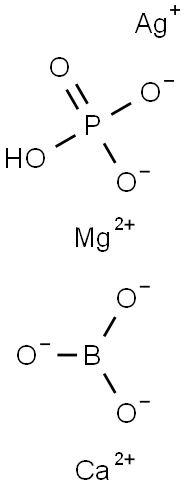 SILVER-MAGNESIUM-CALCIUM-PHOSPHATE-BORATE 구조식 이미지