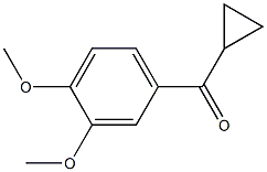 CYCLOPROPYL-3,4-DIMETHOXYPHENYLKETONE 구조식 이미지