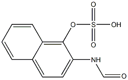 FORMAMIDO-1-NAPHTHYLHYDROGENSULPHATE 구조식 이미지