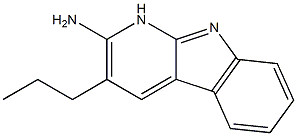 PYRIDO(2,3-B)INDOLE,2-AMINO-3-PROPYL- Structure