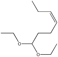 1,1-Diethoxyhept-cis-4-ene Structure