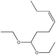 1,1-Diethoxyhept-cis-4-ene 구조식 이미지