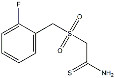 2-(2-FLUOROPHENYLMETHANESULPHONYL)THIOACETAMIDE 구조식 이미지