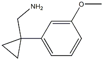 [1-(3-Methoxyphenyl)cyclopropyl]methylamine Structure