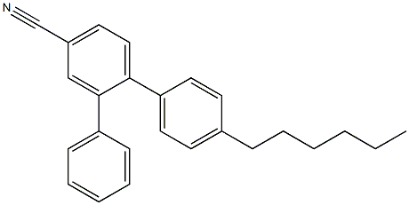 4-Cyano-4'-n-hexylterphenyl Structure