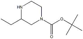 N-Boc-3-ethylpiperazine 구조식 이미지