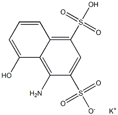 1-Amino-8-naphthol-2,4-disulfonic acid monopotassium salt Structure