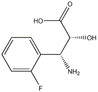 (2R,3R)-3-Amino-3-(2-fluoro-phenyl)-2-hydroxy-propanoic acid Structure