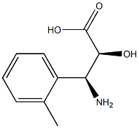 (2S,3S)-3-Amino-2-hydroxy-3-(2-methyl-phenyl)-propanoic acid 구조식 이미지