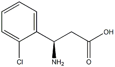 (R)-3-Amino-3-(2-chloro-phenyl)-propanoic acid 구조식 이미지