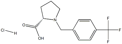 (R)-alpha-(4-trifluoromethyl-benzyl)-proline hydrochloride 구조식 이미지