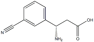(S)-3-Amino-3-(3-cyano-phenyl)-propanoic acid Structure
