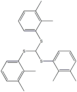 tris(2,3-dimethylphenylthio)methane Structure