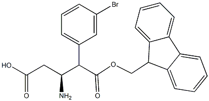 Fmoc-(S)-3-Amino-4-(3-bromo-phenyl)-butyric acid Structure