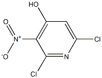 2,6-Dichloro-4-hydroxy-3-nitropyridine 구조식 이미지