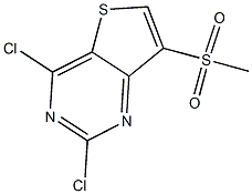 2,4-Dichloro-7-methanesulfonyl-thieno[3,2-d]pyrimidine Structure