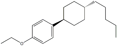 4-(trans-4-pentylcyclohexyl) ethoxybenzene Structure