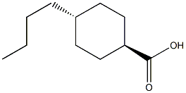 trans-4-butylcyclohexyl carboxylic acid Structure