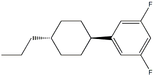Trans-4-propylcyclohexyl-3,5-difluorobenzene 구조식 이미지