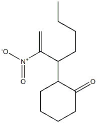 2-(2-nitrohept-1-en-3-yl)cyclohexan-1-one Structure