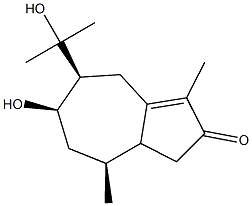 (4S,6R,7S)-6-hydroxy-7-(2-hydroxypropan-2-yl)-1,4-dimethyl-3a,4,5,6,7,8-hexahydro-3H-azulen-2-one 구조식 이미지