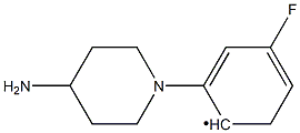 (4-Amino-piperidin-1-yl)-(4-fluoro-phenyl)- Structure