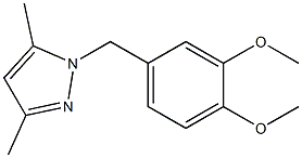 1-(3,4-Dimethoxy-benzyl)-3,5-dimethyl-1H-pyrazol- Structure