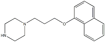 1-(Naphthalen-1-yloxy)-3-piperazin-1-yl-propan 구조식 이미지