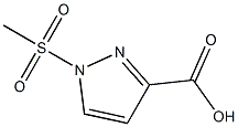1-Methanesulfonyl-1H-pyrazole-3-carboxylic acid 구조식 이미지