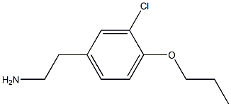 2-(3-Chloro-4-propoxy-phenyl)-ethylamine Structure