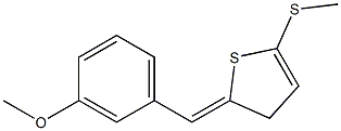 2-(3-Methoxybenzylidene)-5-(methylthio)thiophen- 구조식 이미지