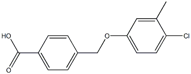 4-(4-Chloro-3-methyl-phenoxymethyl)-benzoic acid Structure