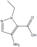 4-Amino-2-ethyl-2H-pyrazole-3-carboxylic acid 구조식 이미지