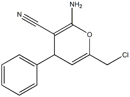 6-Amino-2-chloromethyl-5-cyano-4-phenyl-4H-pyran- 구조식 이미지