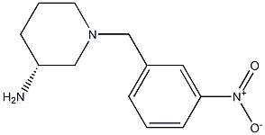 (3R)-1-(3-nitrobenzyl)piperidin-3-amine 구조식 이미지