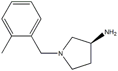 (3S)-1-(2-methylbenzyl)pyrrolidin-3-amine 구조식 이미지