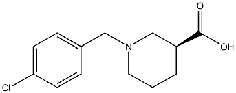 (3S)-1-(4-chlorobenzyl)piperidine-3-carboxylic acid Structure