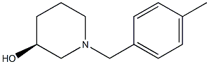(3S)-1-(4-methylbenzyl)piperidin-3-ol 구조식 이미지