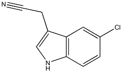 (5-chloro-1H-indol-3-yl)acetonitrile Structure