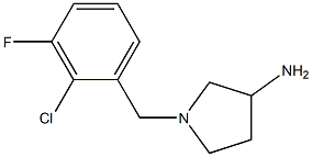 1-(2-chloro-3-fluorobenzyl)pyrrolidin-3-amine 구조식 이미지