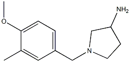 1-(4-methoxy-3-methylbenzyl)pyrrolidin-3-amine 구조식 이미지