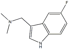 1-(5-fluoro-1H-indol-3-yl)-N,N-dimethylmethanamine 구조식 이미지